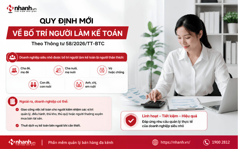 Quy định mới về bố trí người làm kế toán