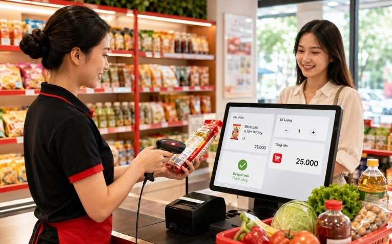 Sử dụng phần mềm quản lý bán hàng để tạo mã vạch
