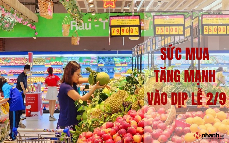 Sức mua tăng mạnh vào dịp lễ Quốc khánh