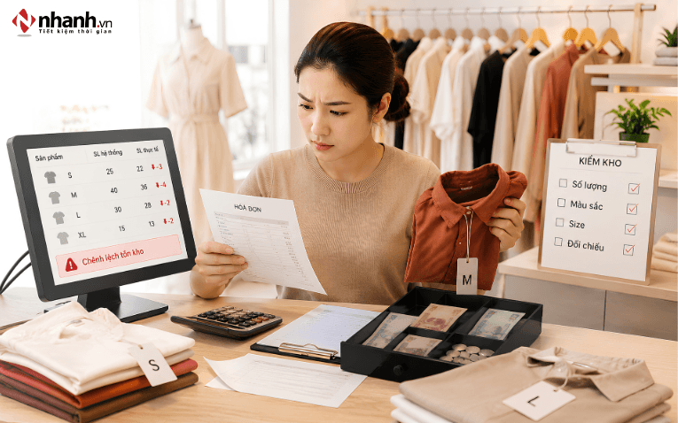 Kiểm tra chủ cửa hàng thoát ra do chưa xác định được quyền của nhân viên