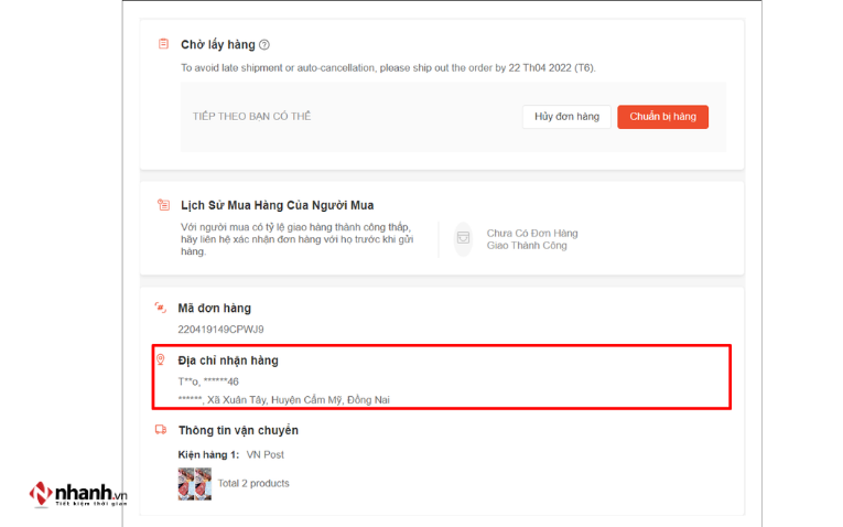 Thông tin khách mua bị ẩn trên sàn TMĐT