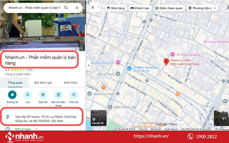 Thu thập thông tin cần thiết về địa điểm
