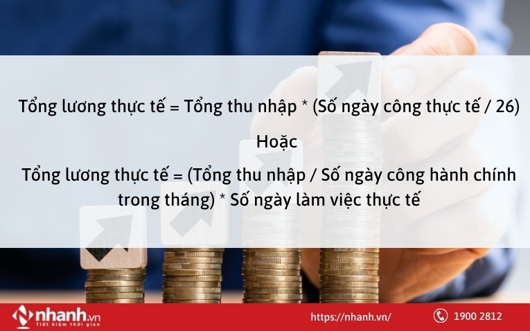 Tính lương thực tế theo ngày công