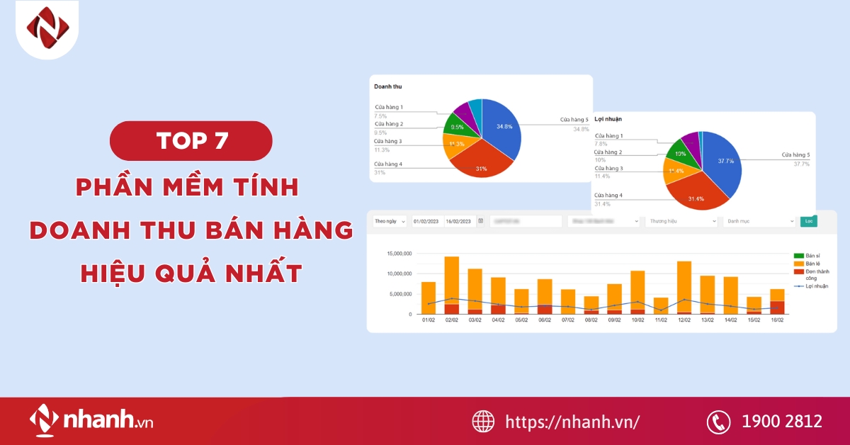 Top 7 phần mềm tính doanh thu bán hàng hiệu quả nhất