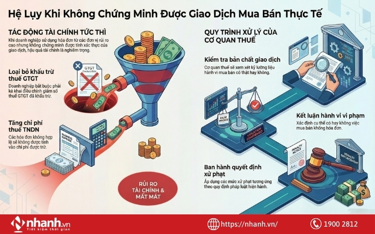 Trường hợp doanh nghiệp không chứng minh được việc mua bán là có thật