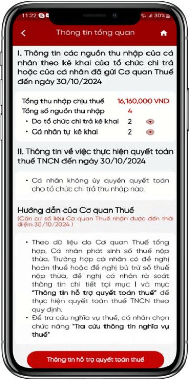 Trường hợp NNT không ủy quyền quyết toán, tổng số thuế nộp thừa trong kỳ (chỉ tiêu [44]) > 0 và chưa gửi tờ khai 02QTT