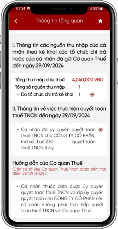 Trường hợp NNT quyết toán đúng