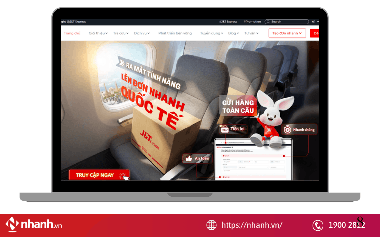 Truy cập vào website