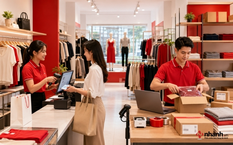 Xử lý bán hàng tại cửa hàng và đơn online
