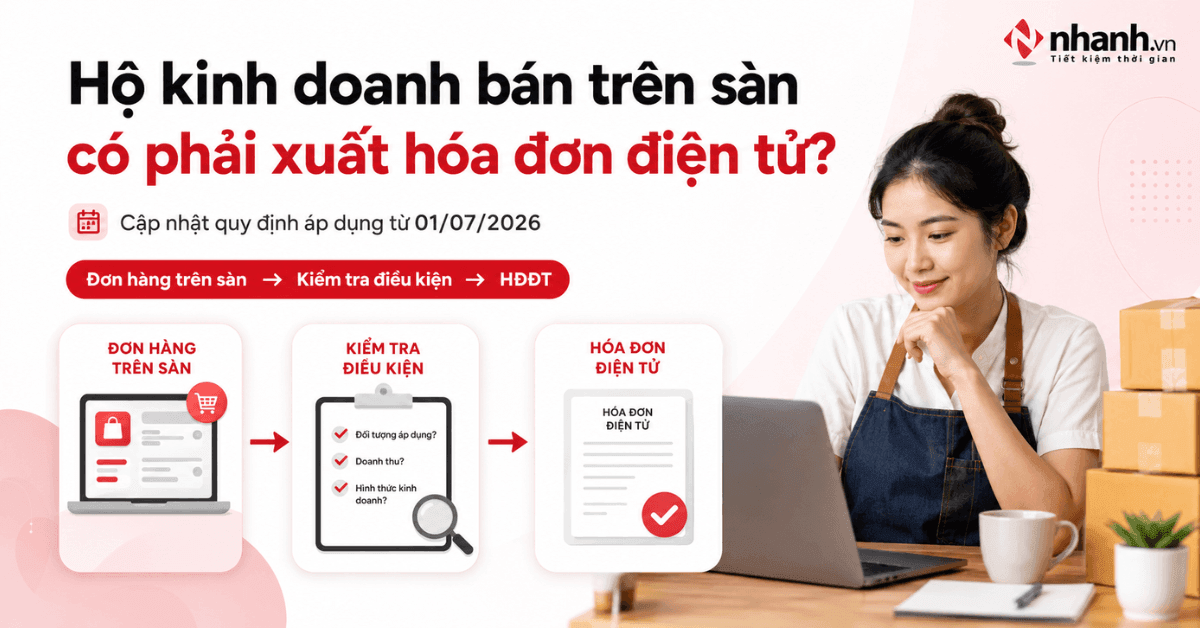Hộ kinh doanh bán hàng trên sàn có phải xuất hóa đơn điện tử không?