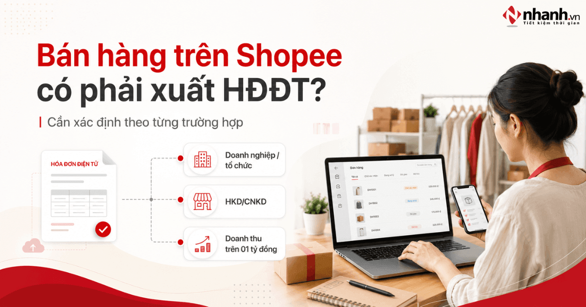 Bán hàng trên Shopee có phải xuất hóa đơn điện tử không?