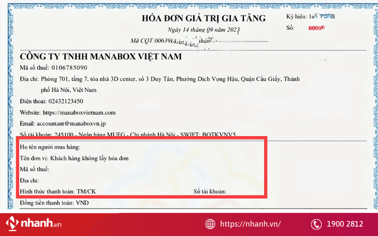 Phải xuất hóa đơn đối với tất cả các dịch vụ/sản phẩm