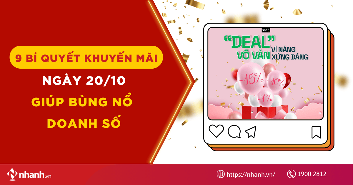 Bật mí 9 bí quyết khuyến mãi ngày 20/10 giúp bùng nổ doanh số