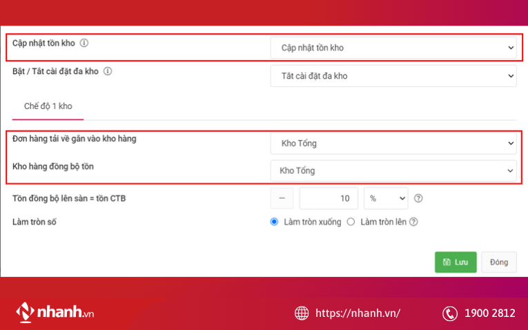 Cách đồng bộ kho hàng Shopee