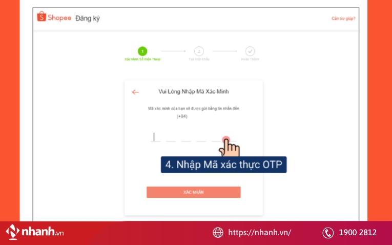 Hướng dẫn tạo tài khoản Shopee trên máy tính