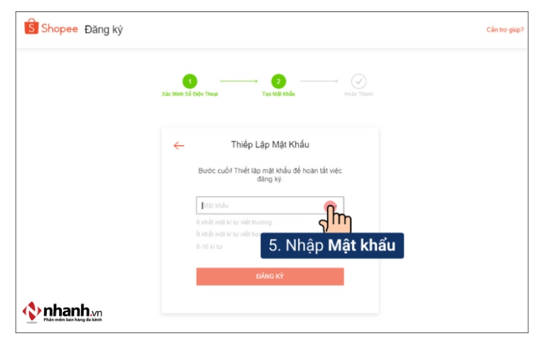 Hướng dẫn tạo tài khoản Shopee trên máy tính