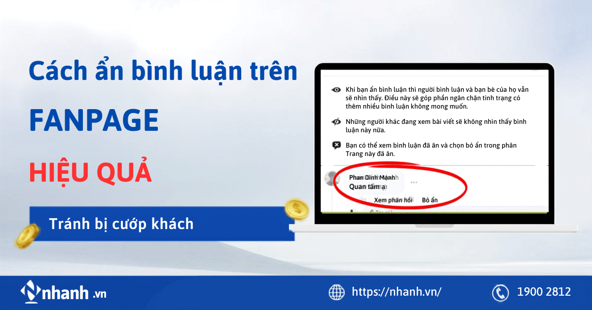 Cách ẩn bình luận trên Fanpage giúp hạn chế thất thoát khách hàng