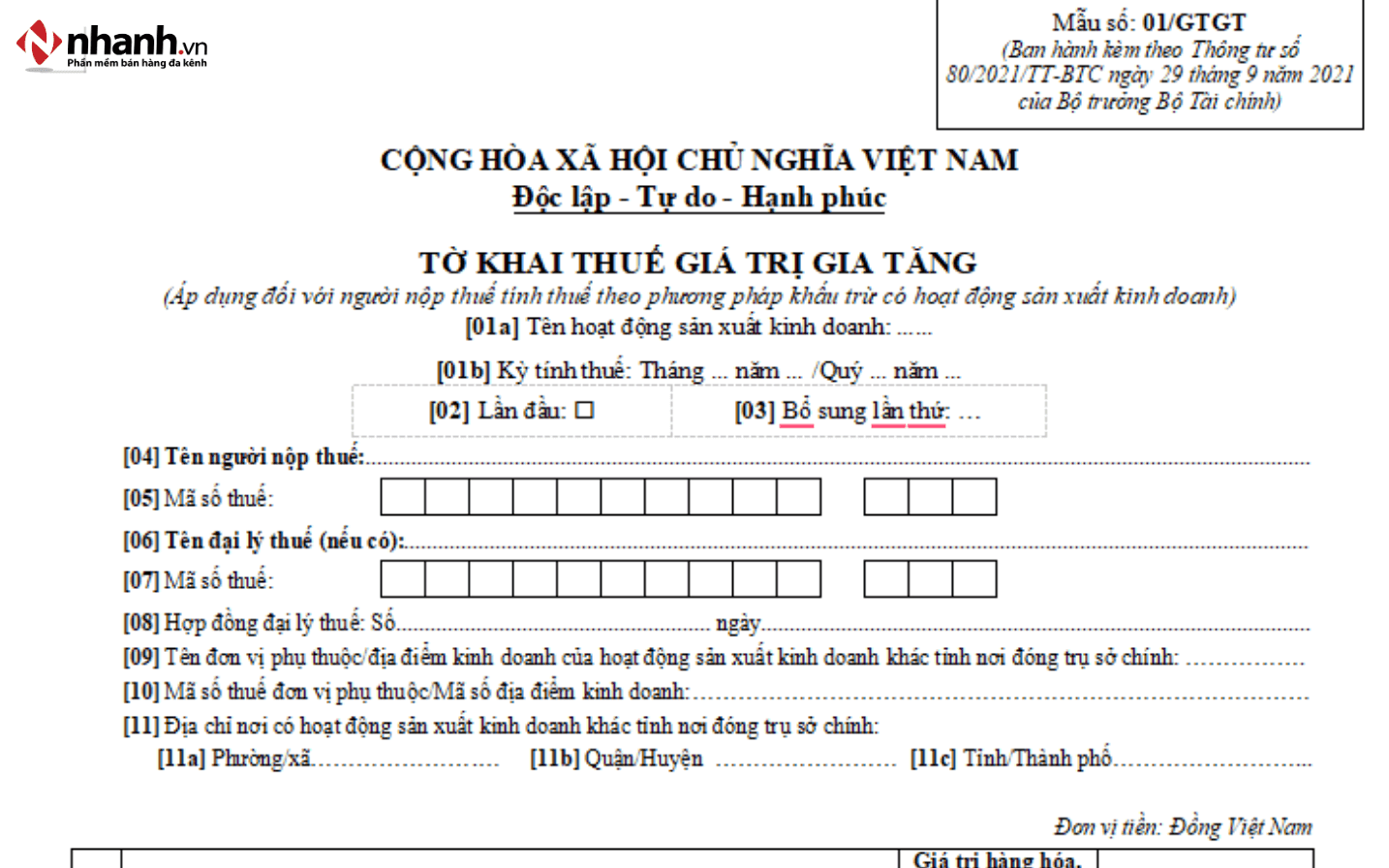Cách kê khai hóa đơn GTGT xuất khẩu điện tử theo Tờ khai thuế GTGT mẫu số 01/GTGT