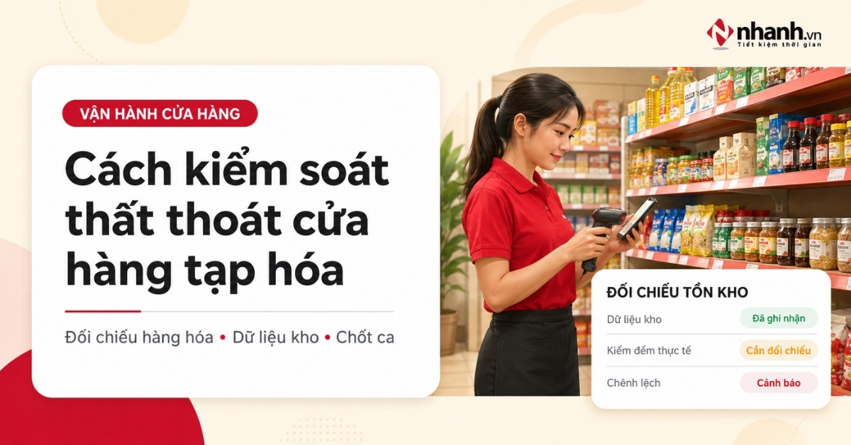 Cách kiểm soát thất thoát tại cửa hàng tạp hóa hiệu quả