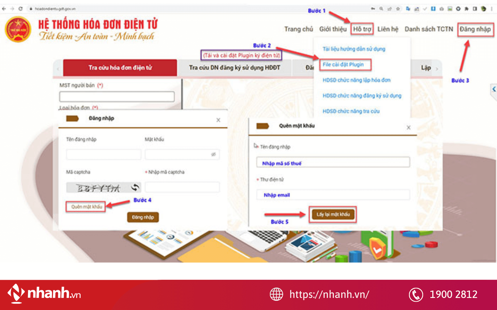 Cách lấy lại tài khoản hóa đơn điện tử khi quên mật khẩu