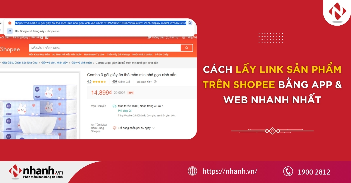 Cách lấy link sản phẩm trên Shopee bằng app & web nhanh nhất 2026
