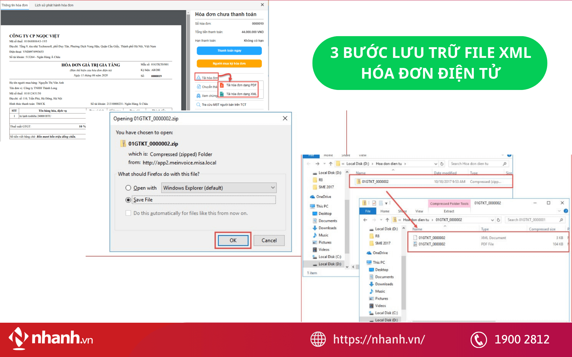 Cách lưu trữ file XML hóa đơn điện tử khoa học, dễ sử dụng