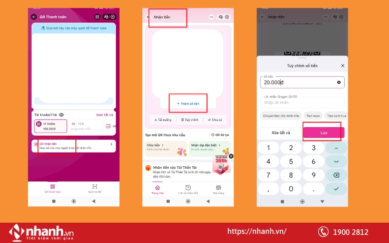 Cách tạo mã QR MoMo cho cửa hàng có sẵn số tiền cụ thể
