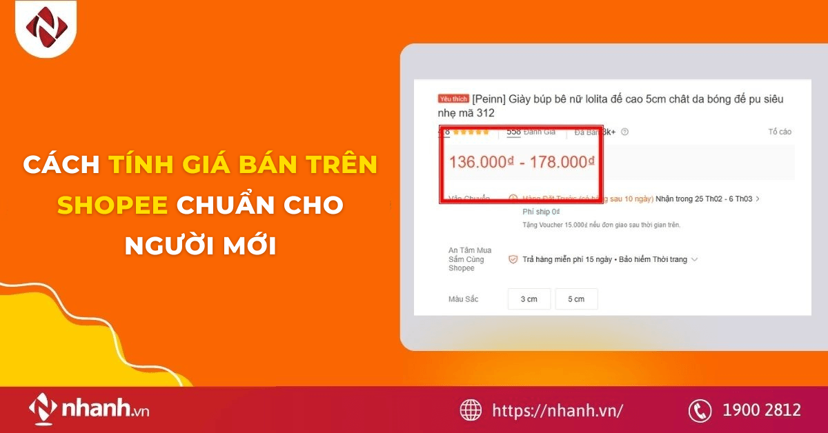Cách tính giá bán trên Shopee chuẩn cho người mới