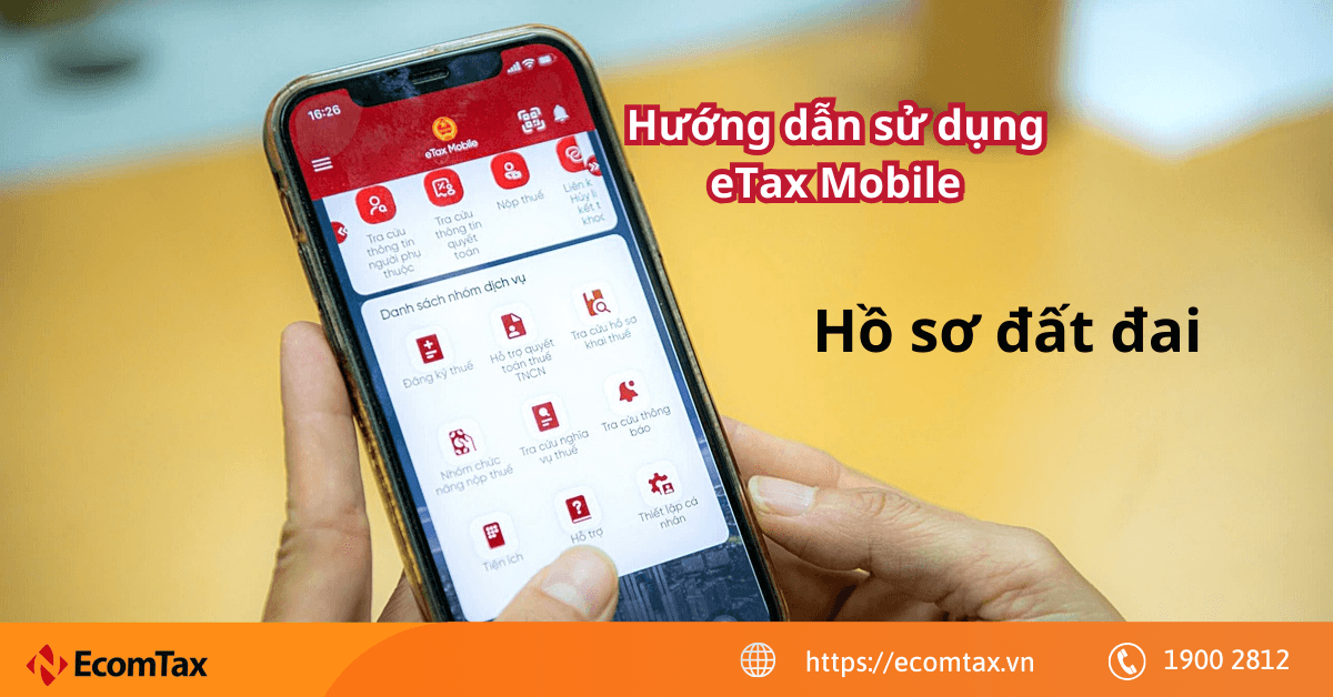 Cách tra cứu hồ sơ đất đai trên ứng dụng eTax Mobile