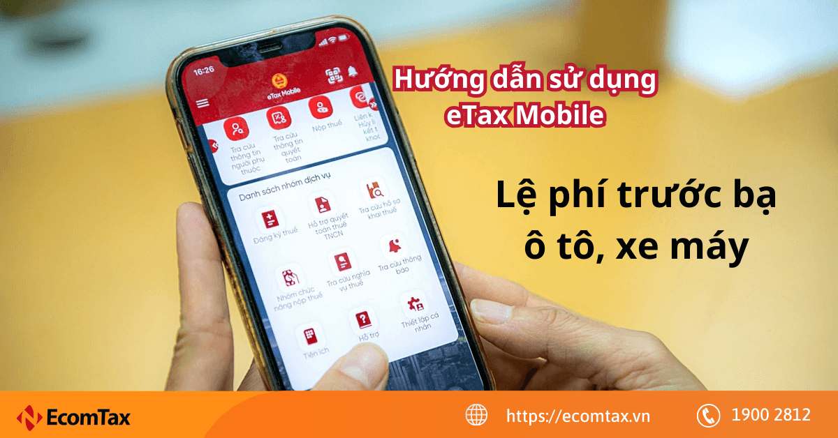 Cách tra cứu hồ sơ khai lệ phí trước bạ phương tiện trên app eTax Mobile
