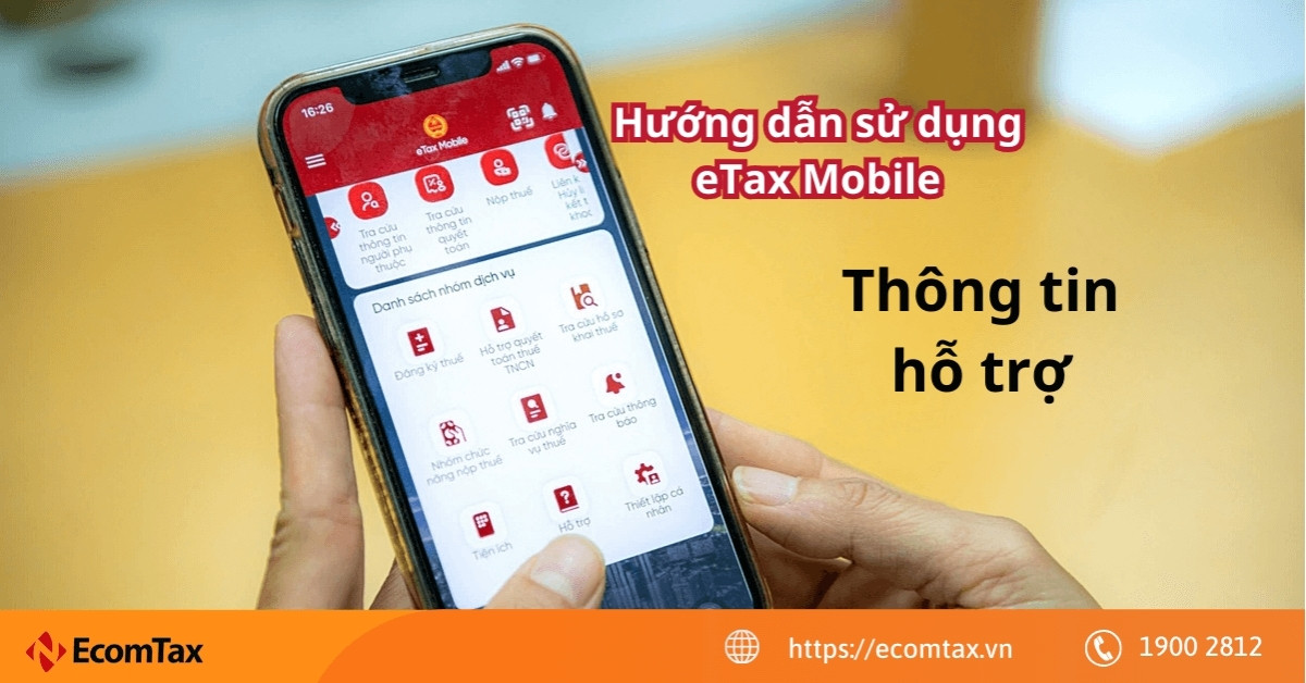 Cách tra cứu thông tin nghĩa vụ thuế trên app eTax Mobile