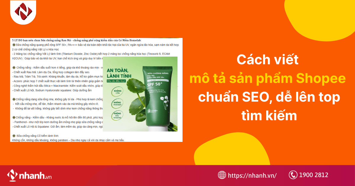 Cách viết mô tả sản phẩm Shopee chuẩn SEO, dễ lên top tìm kiếm