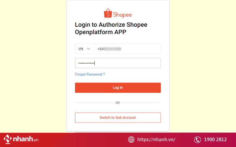 Kết nối shopee
