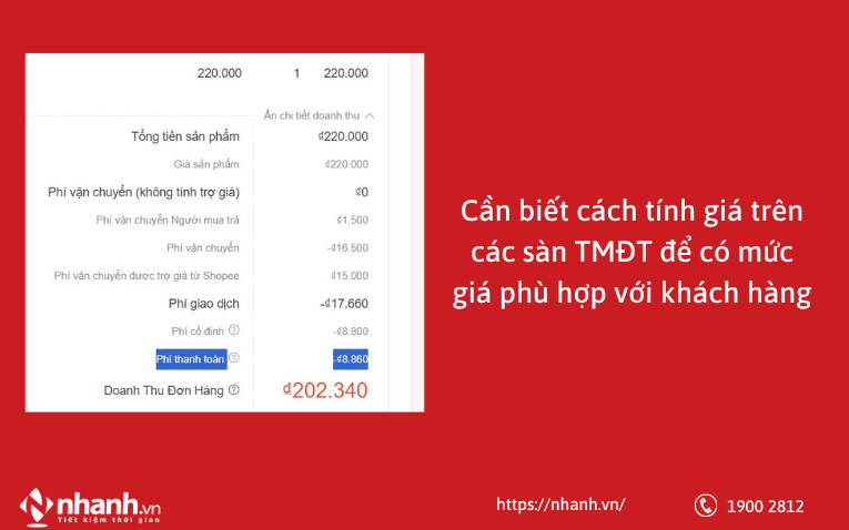 Cần biết cách tính giá trên sàn TMĐT để có mức giá phù hợp với khách hàng