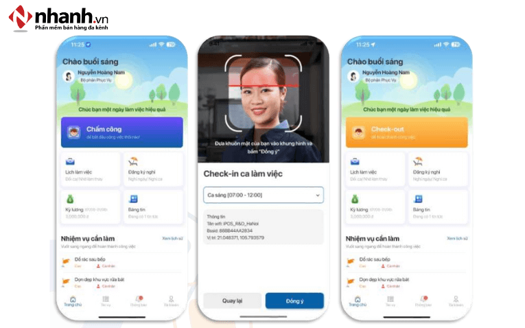 Chấm công định vị thông minh