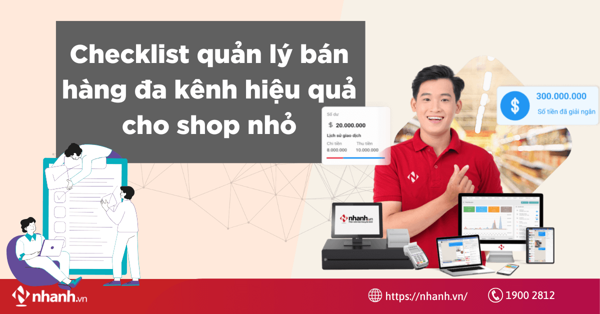 Checklist quản lý bán hàng đa kênh hiệu quả cho shop nhỏ