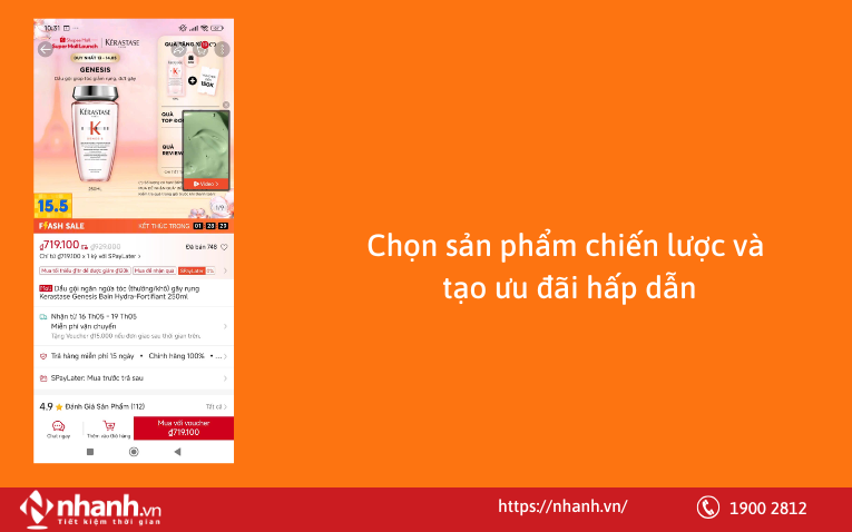 Chọn sản phẩm chiến lược và tạo ưu đãi hấp dẫn