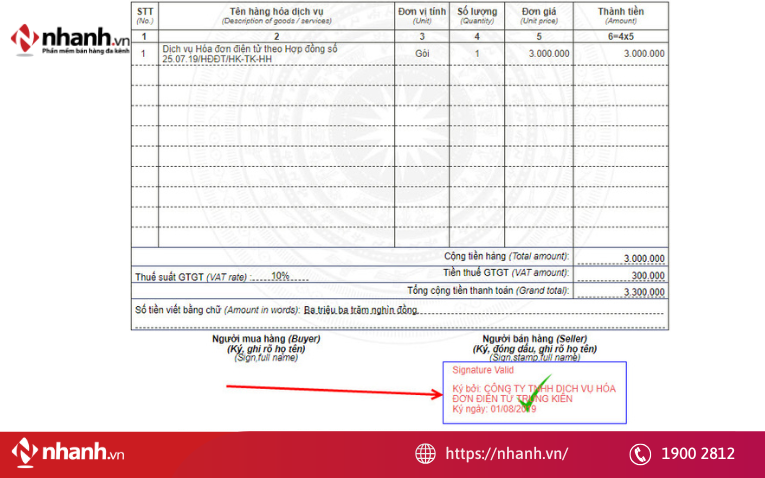 Chữ ký số trên hóa đơn điện tử phải là chữ ký số an toàn