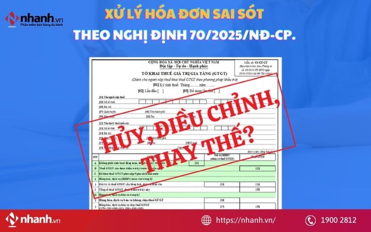 Có phải hủy hóa đơn điện tử khi có sai sót không