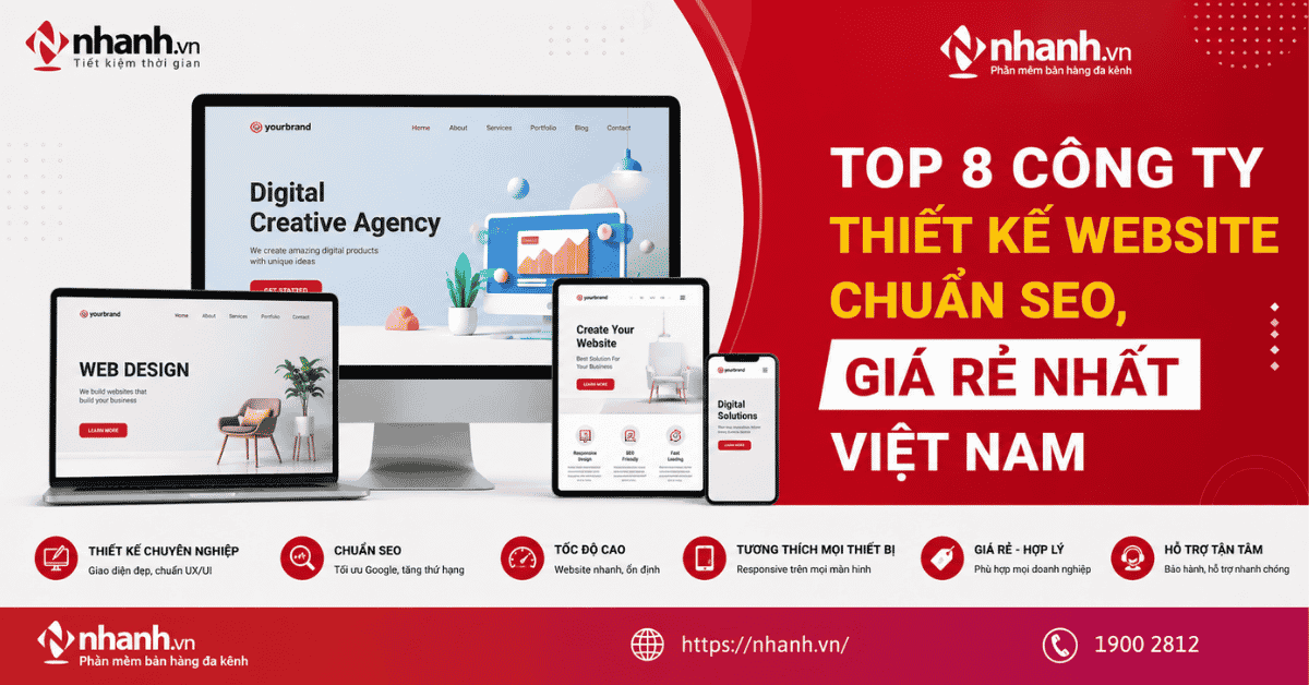 TOP 8 công ty thiết kế website chuẩn SEO, giá rẻ tại Việt Nam