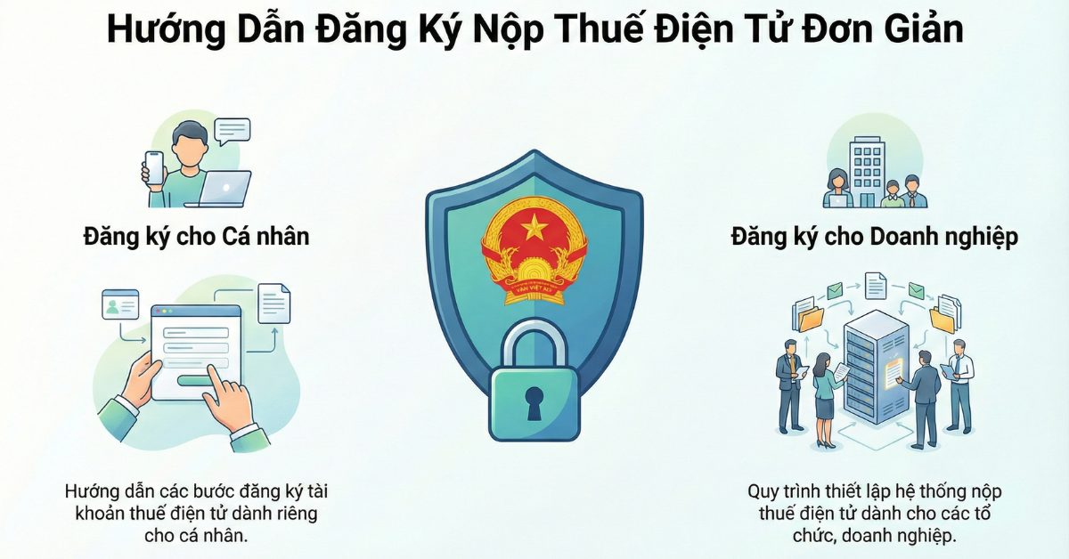 Hướng dẫn cách đăng ký nộp thuế điện tử cho cá nhân & doanh nghiệp