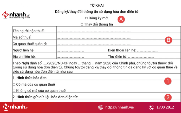 Đăng ký Tờ khai 01/ĐKTĐ-HĐĐT qua cổng thông tin