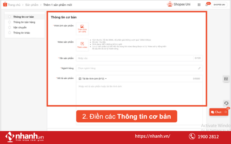 Đăng sản phẩm lên sàn Shopee