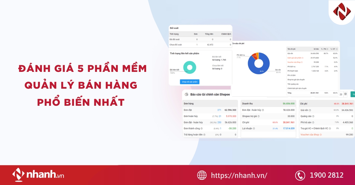Đánh giá 5 phần mềm quản lý bán hàng phổ biến nhất năm 2026