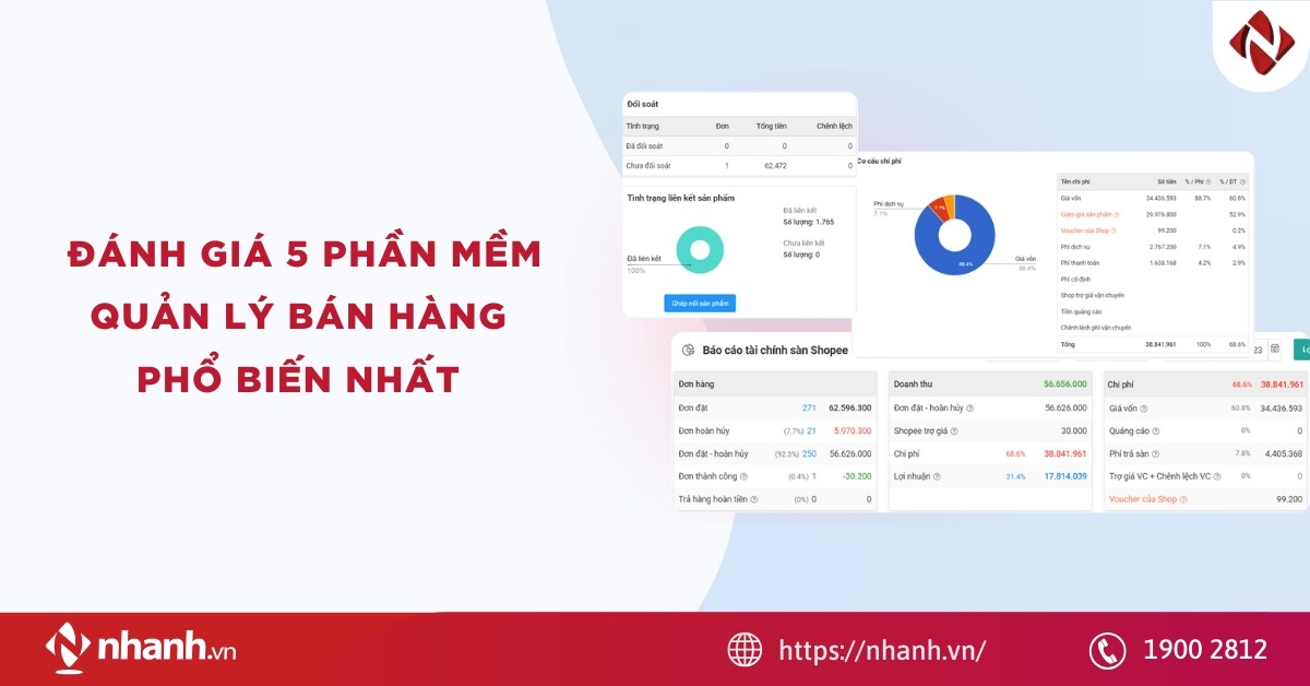 Đánh giá 5 phần mềm quản lý bán hàng phổ biến nhất năm 2026
