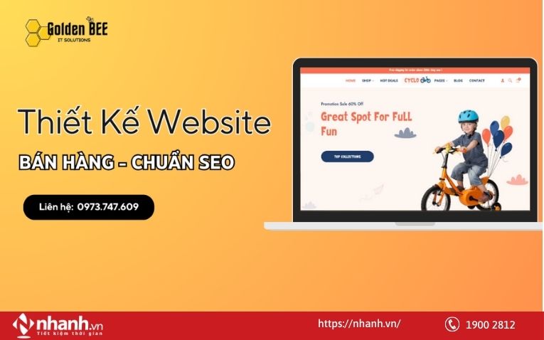 Dịch vụ thiết kế web Golden Bee