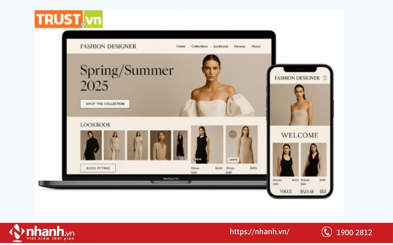 Dịch vụ thiết kế web Trust.vn