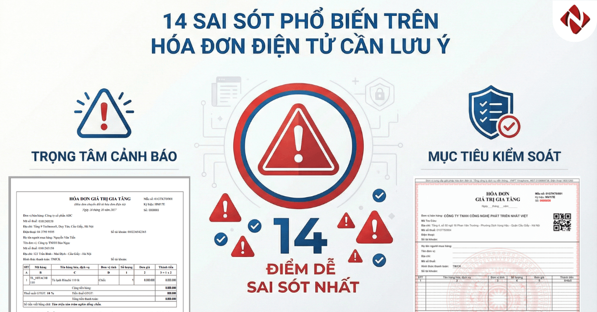 Hóa đơn điện tử - 14 điểm dễ sai nhất cần lưu ý