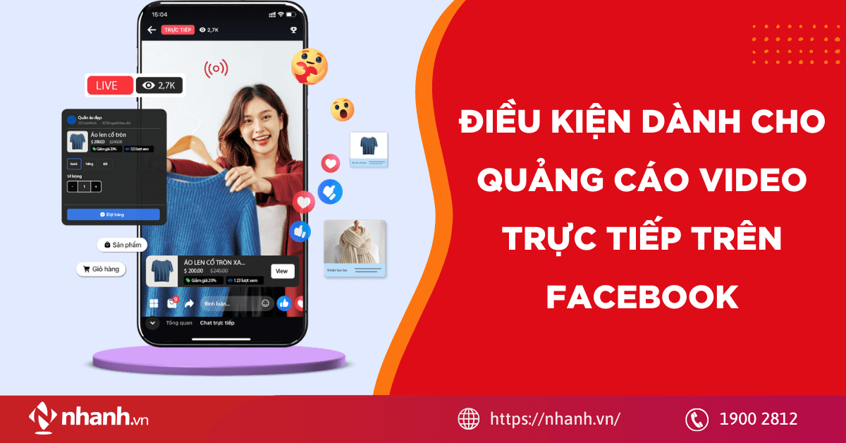 Điều kiện dành cho quảng cáo video trực tiếp (Live video ads) trên Facebook