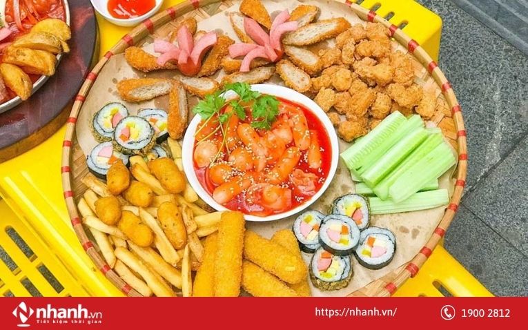 Đồ ăn vặt, trà sữa, trà chanh